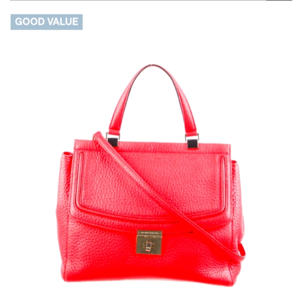 Kate Spade Leather Satchel CoralColor Gem